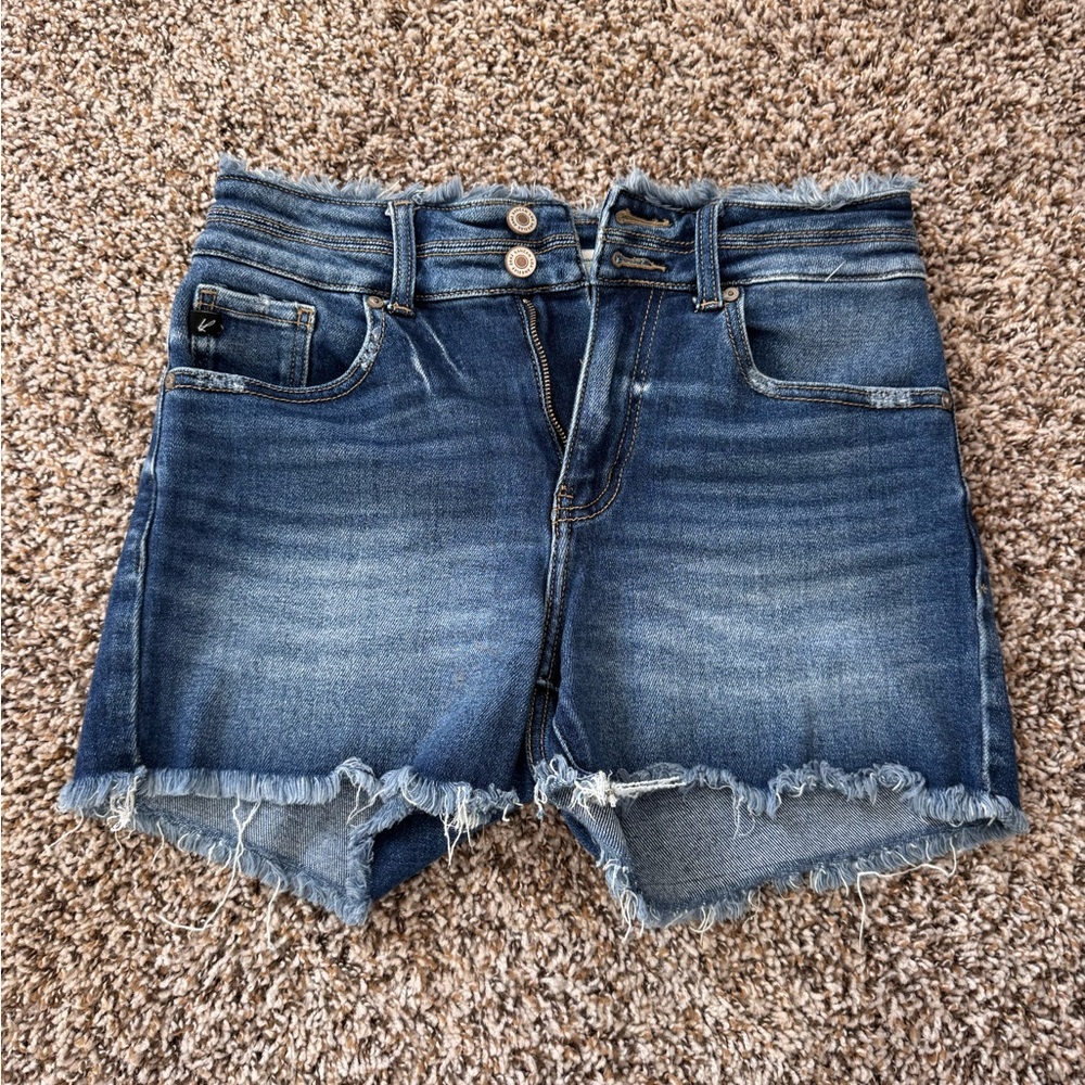 KanCan Blue Distressed Jean Shorts